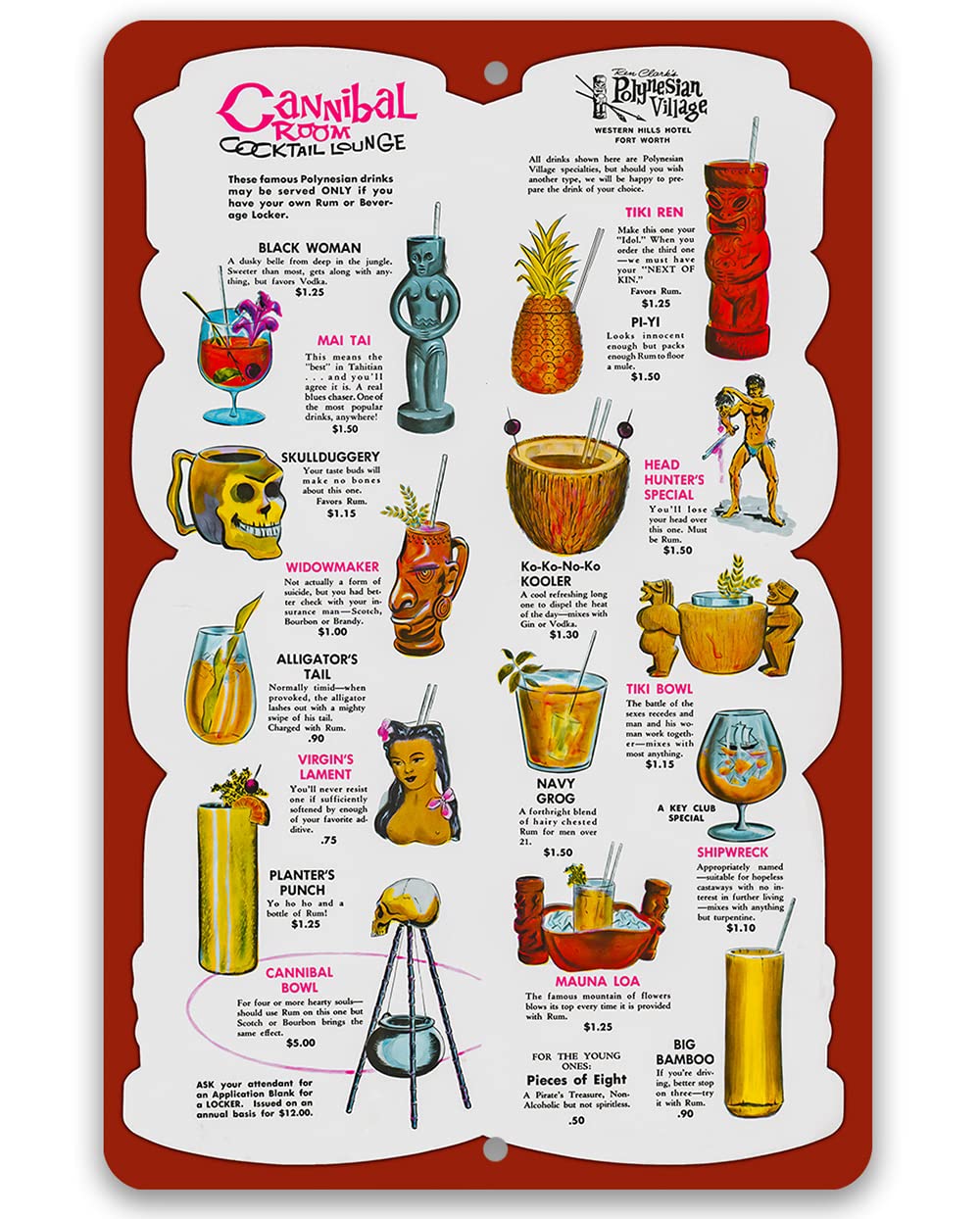 Menú de bebidas para el salón  - Home Bar Lounge reseña y precio