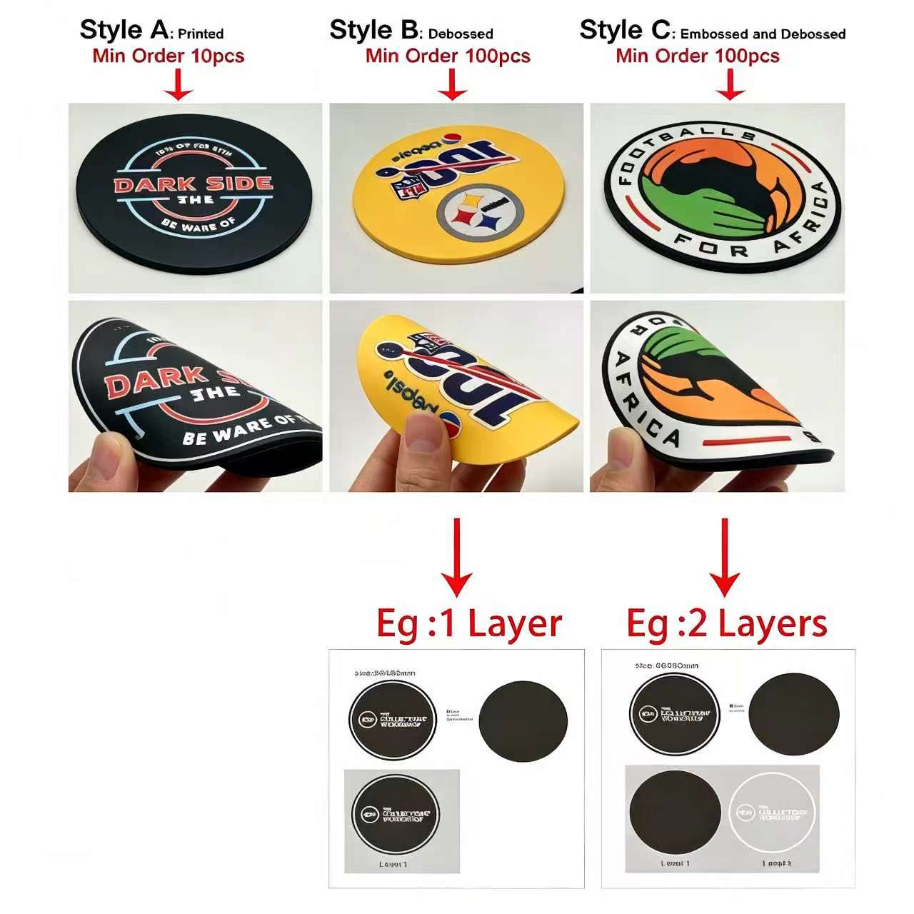 Posavasos de Goma Personalizad - Bar Mat Rubber reseña y precio