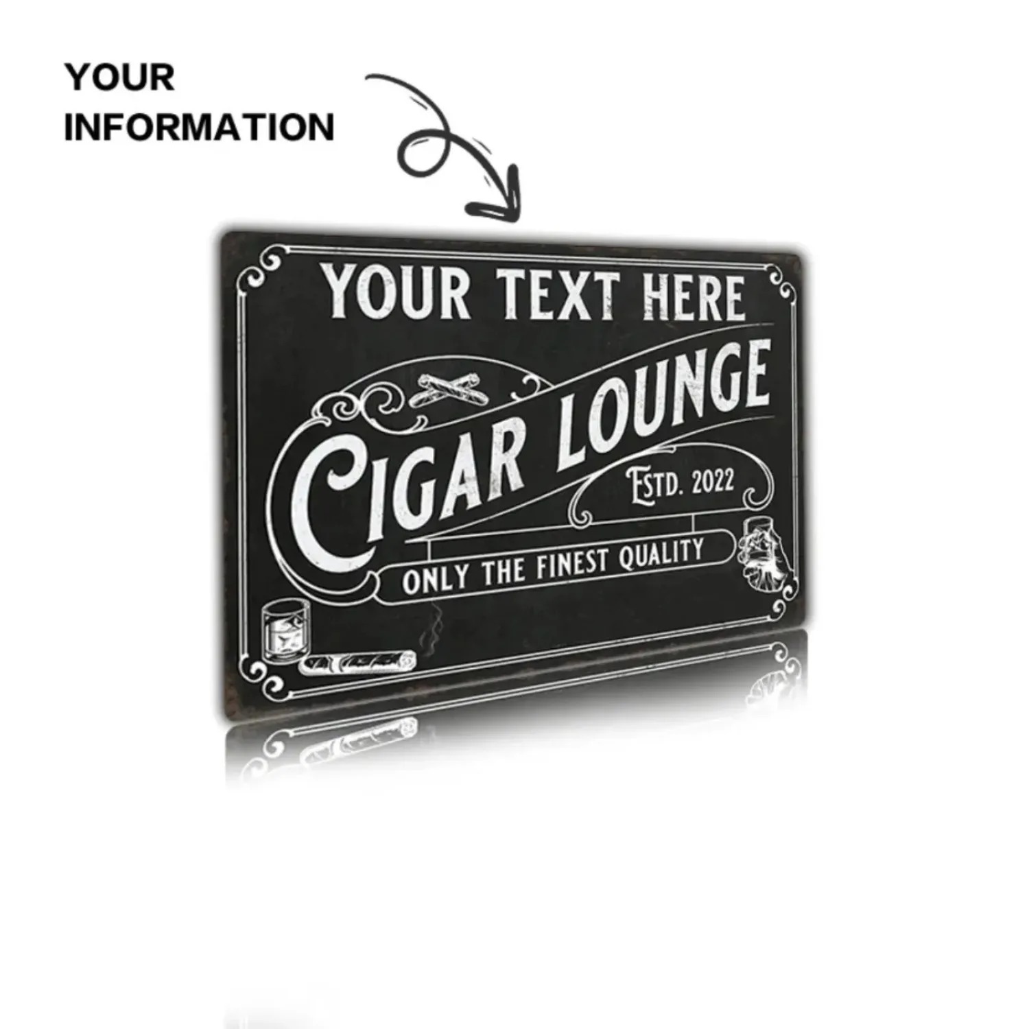 CIFbuy Letrero de Aluminio Per - Home Bar Lounge reseña y precio