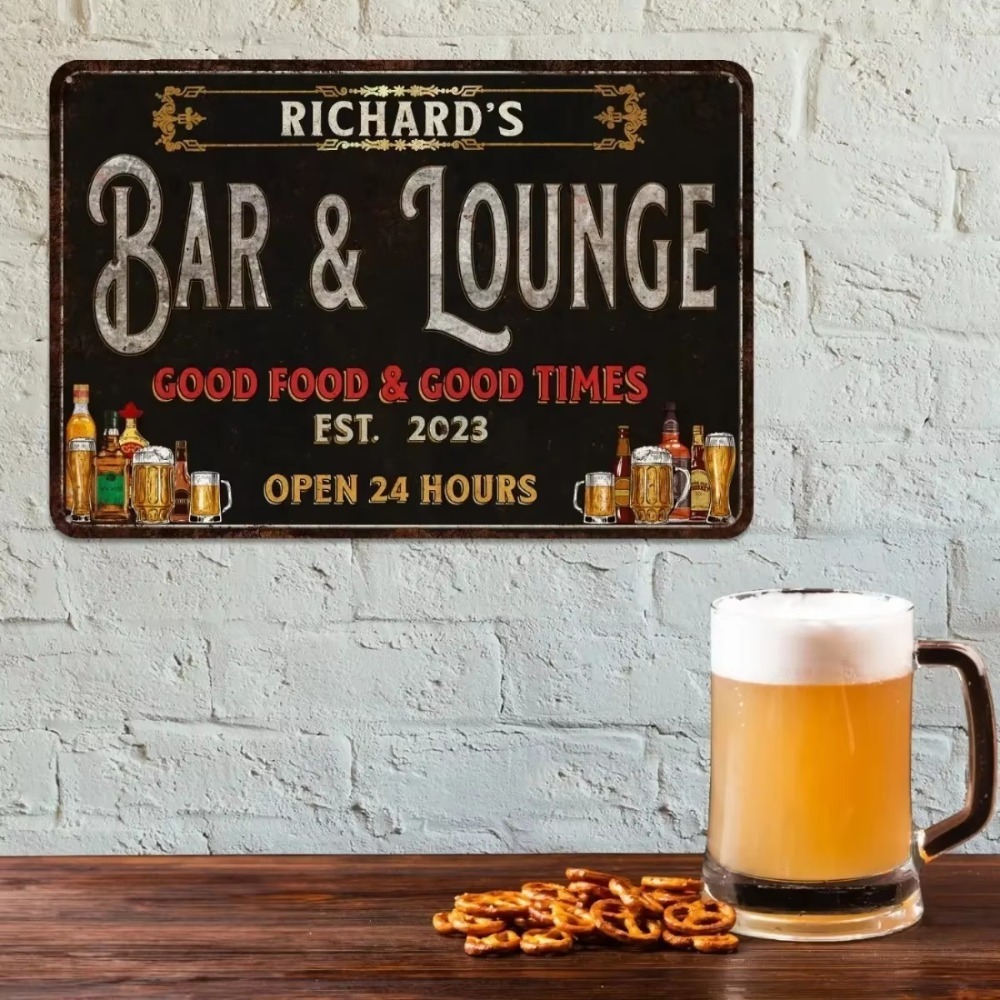 CIFbuy: placa de metal persona - Home Bar Lounge reseña y precio