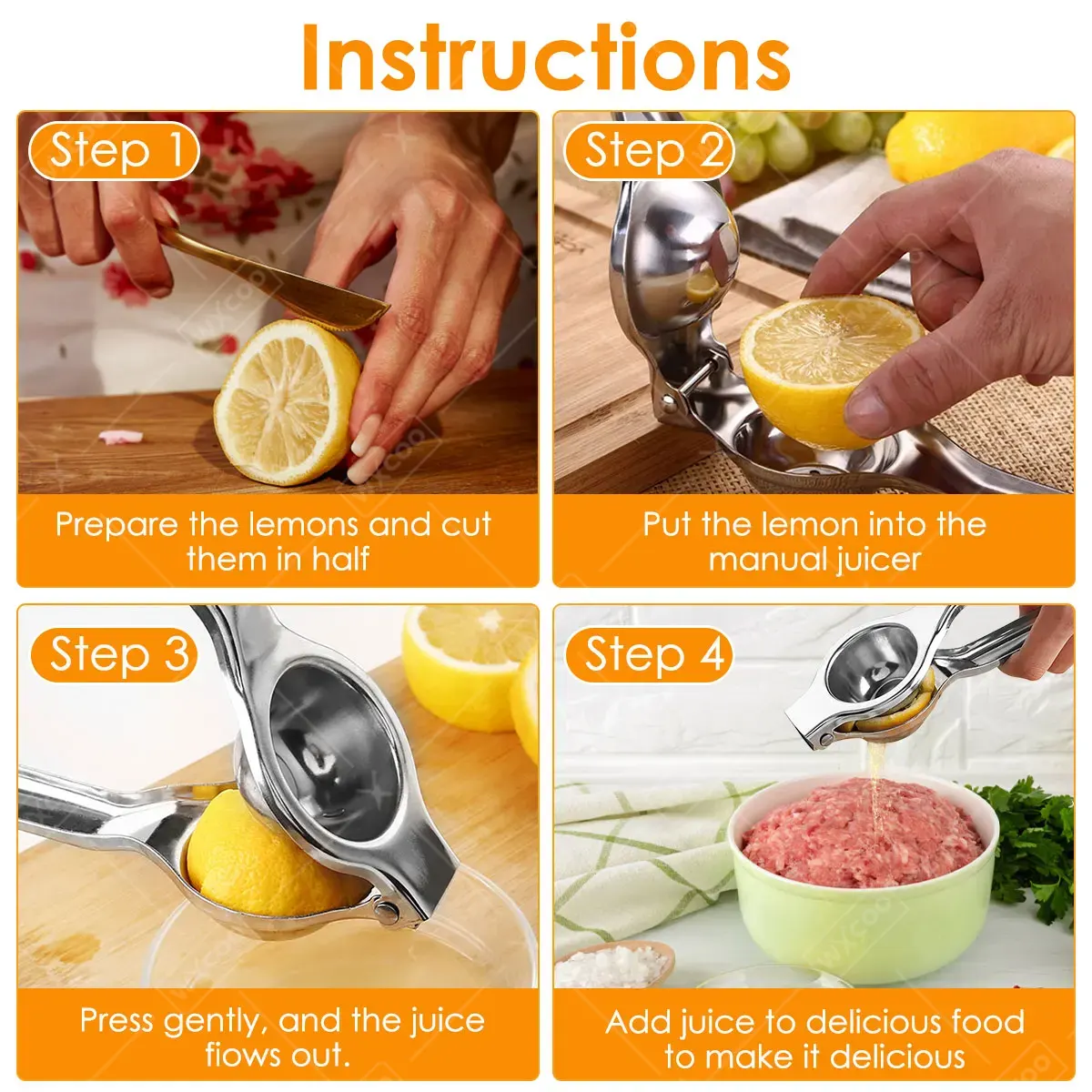 Exprimidor de limón, accesorio - Citrus Juicer Bar reseña y precio